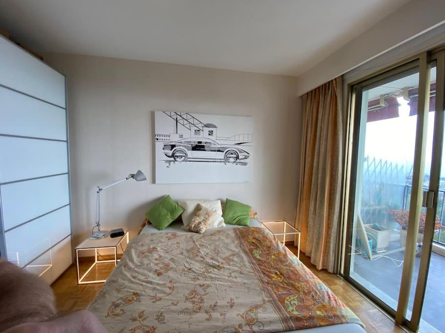 2-Room 60 M², Panoramic View, 2 Balconies, 50M Pool Cagnes-sur-Mer Eksteriør billede