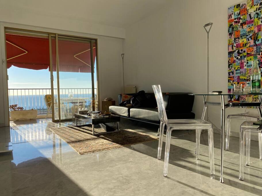 2-Room 60 M², Panoramic View, 2 Balconies, 50M Pool Cagnes-sur-Mer Eksteriør billede